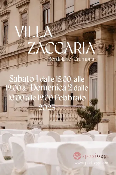 Iscriviti alla prossima fiera Sposi Oggi: Villa zaccaria 2025