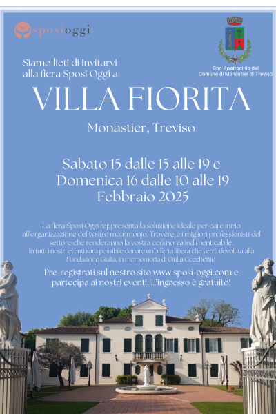 Fiera Sposi Oggi Treviso 15 e 16 febbraio - Villa Fiorita