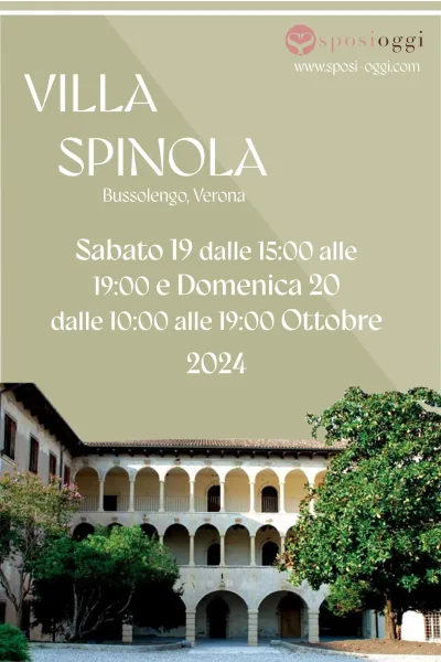 Iscriviti alla prossima fiera Sposi Oggi: Villa spinola 2024